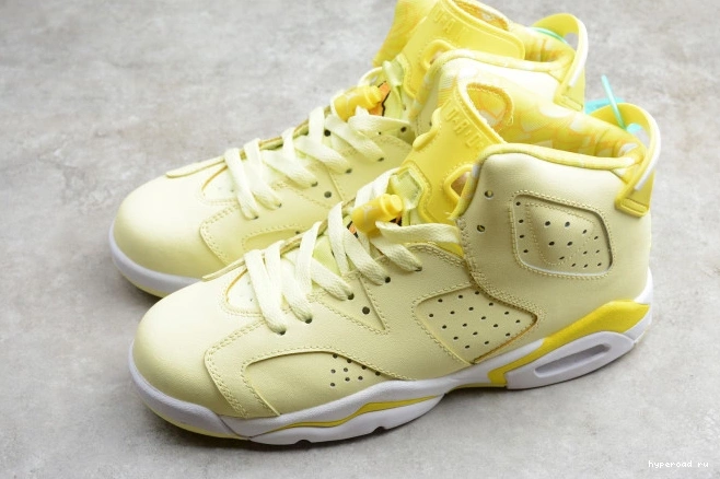 Air Jordan 6 Yellow Floral 543390-800 (GS) Dynamic Retro 1001